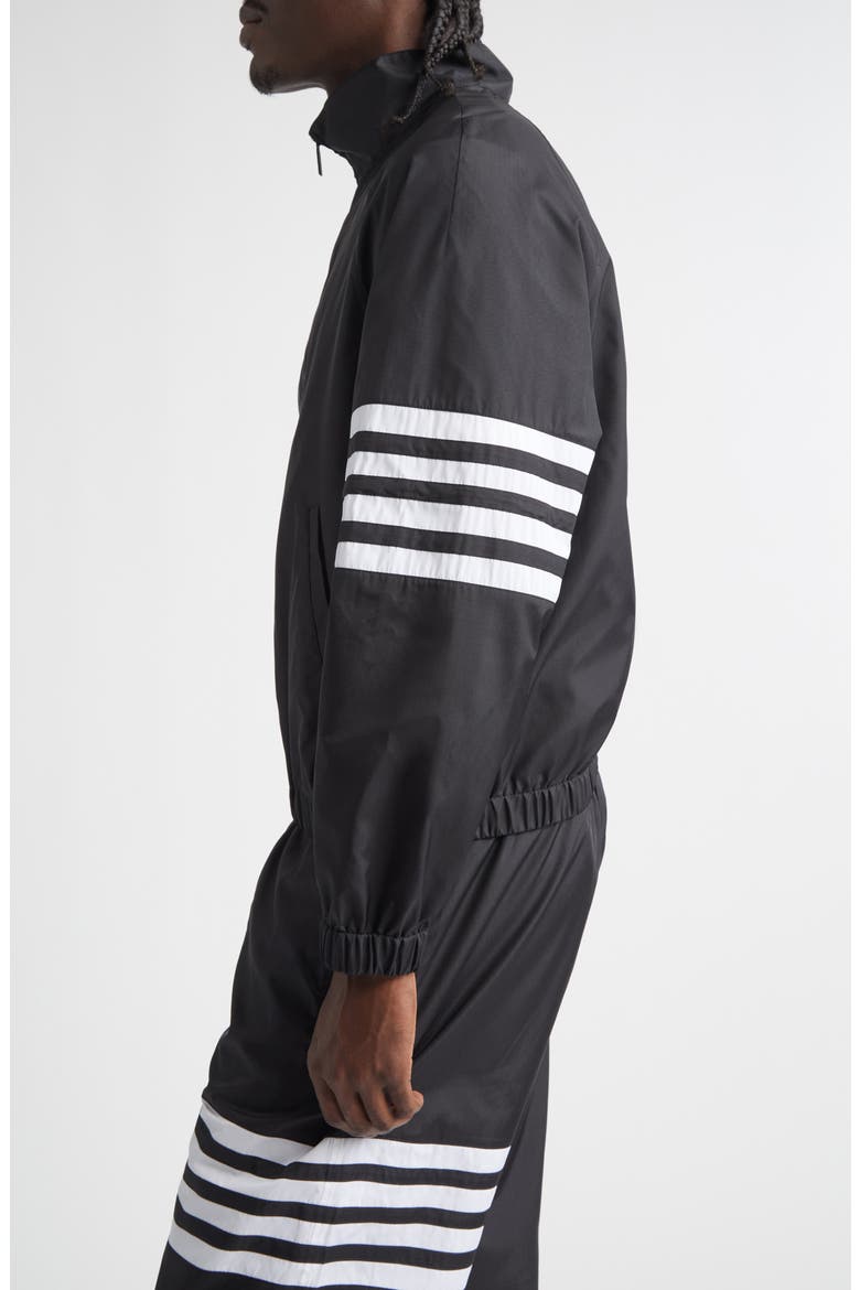 4-Bar Track Jacket, Alternate, color, BLACK