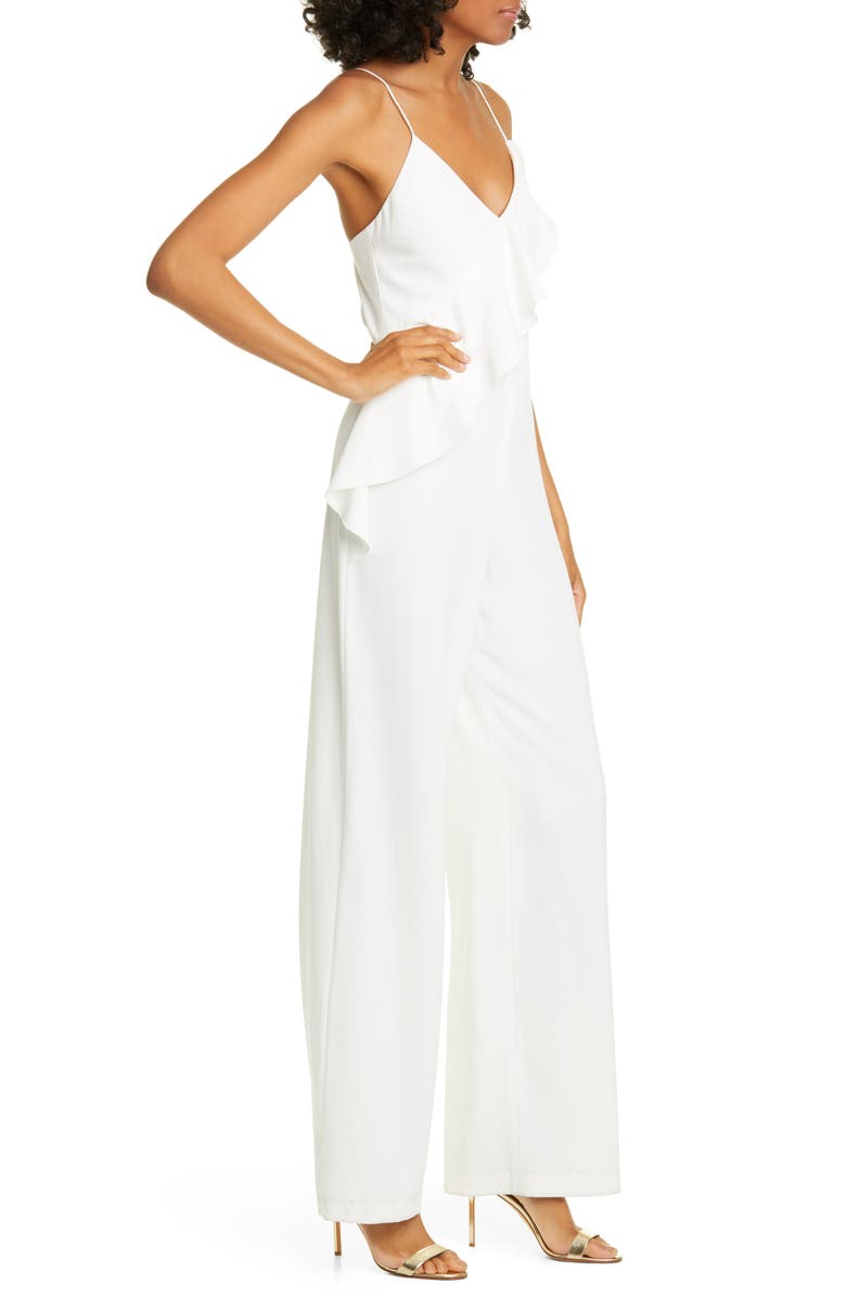 Alice + Olivia Keeva Ruffle Jumpsuit, Alternate, color, 
