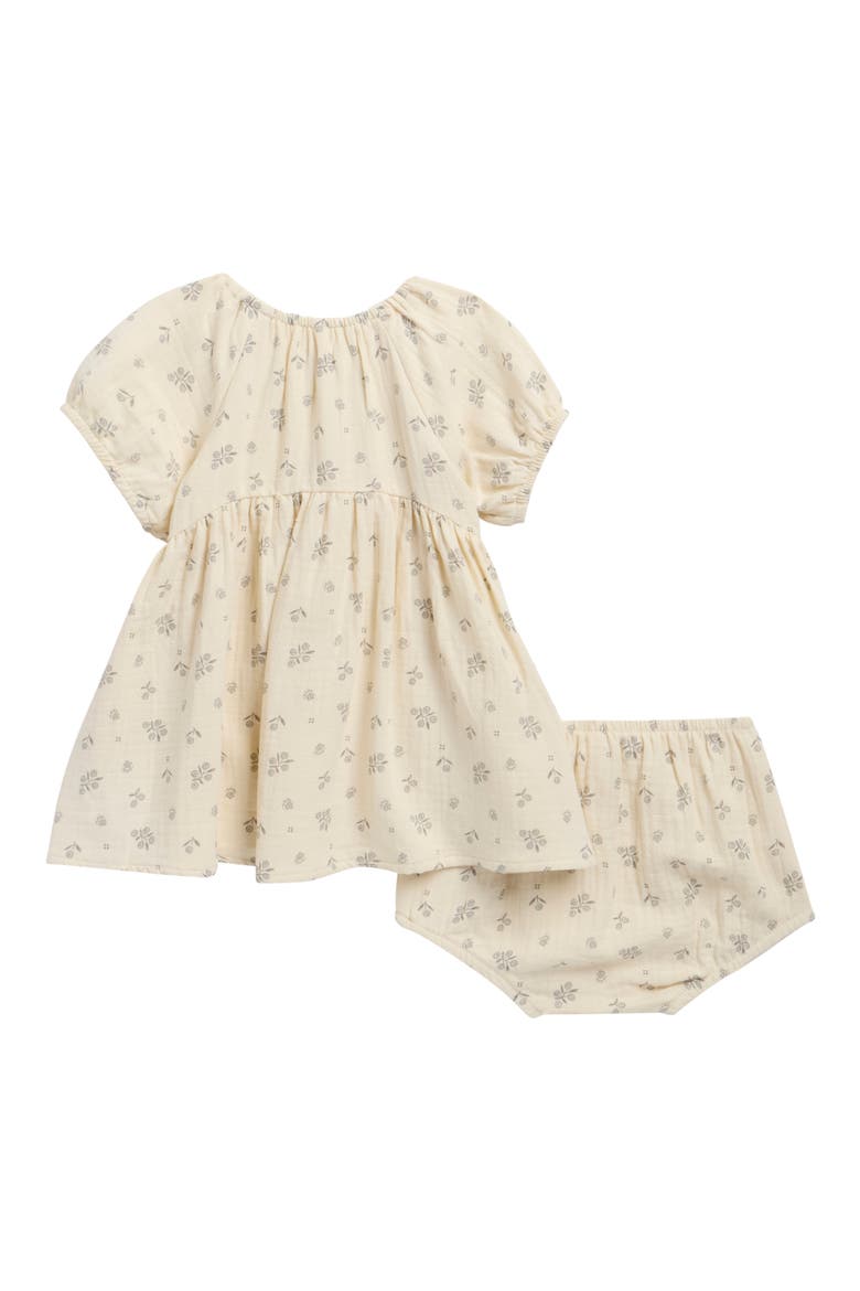 Bella Winter Berry Organic Cotton Dress & Bloomers Set, Alternate, color, NATURAL