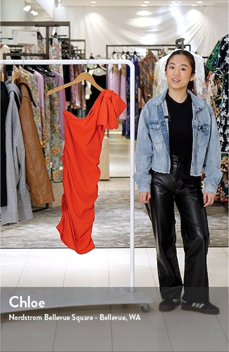 Sonya Bow One-Shoulder Cocktail Dress, sales video thumbnail