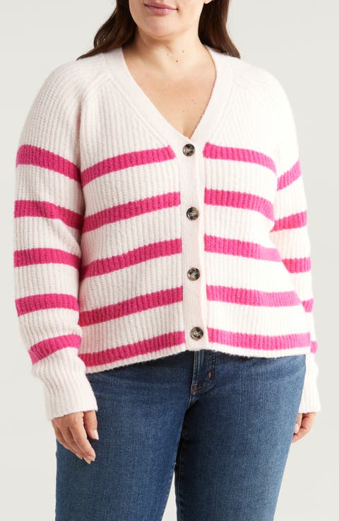 Weekend Stripe Cardigan (Regular & Plus)
