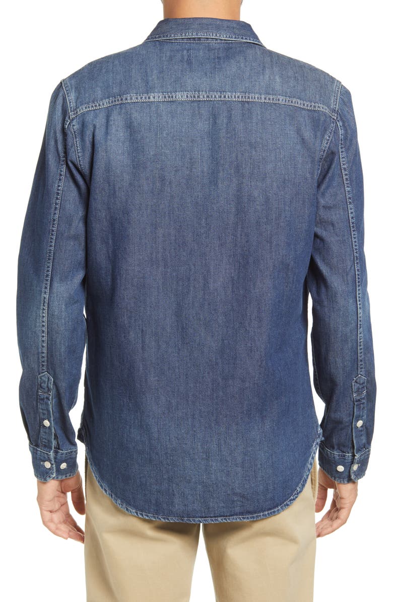 AG Benning Chambray Slim Fit Utility Shirt, Alternate, color, Nucleus