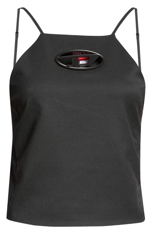 DIESEL DIESEL® T-WILIGHT LOGO CUTOUT STRETCH TWILL TANK