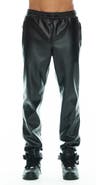 HVMAN Faux Leather Joggers