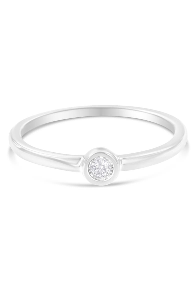 Silver Miracle-Set Diamond Accent Round Shaped Promise Ring, Alternate, color, Silver