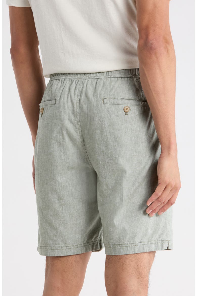 Riviera Short Linen Blend Shorts, Alternate, color, DUSTY SAGE