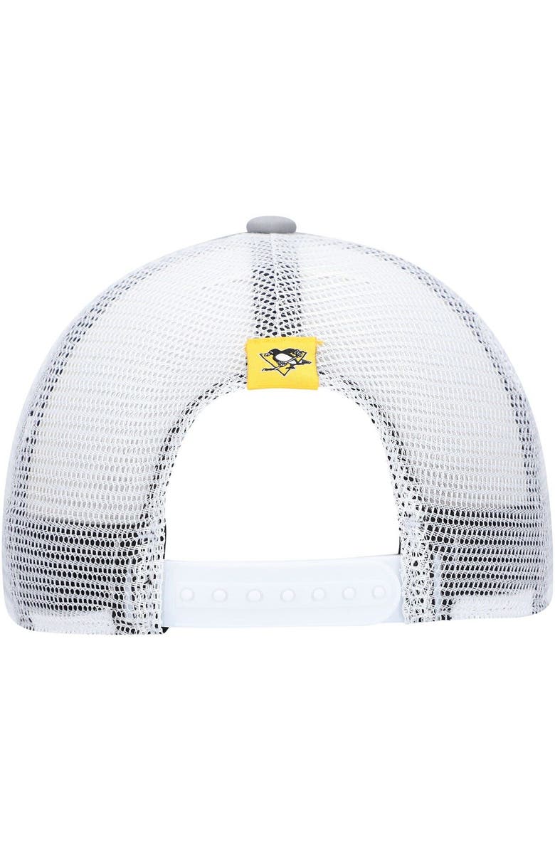 adidas Women's adidas Gray/White Pittsburgh Penguins Foam Trucker Snapback Hat, Alternate, color, Gray