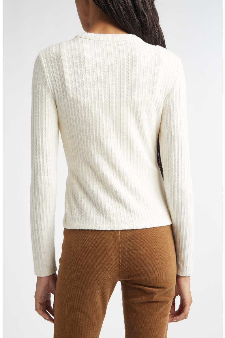 Lira Textured Cardigan, Alternate, color, ECRU