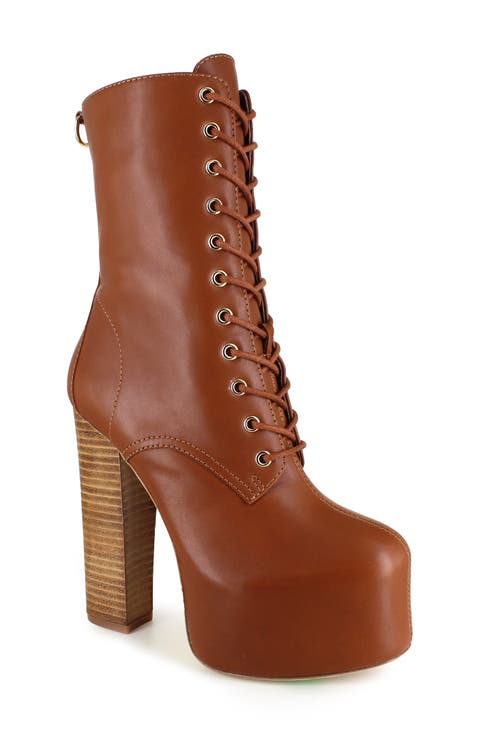 Adara Lace-Up Platform Boot (Women)