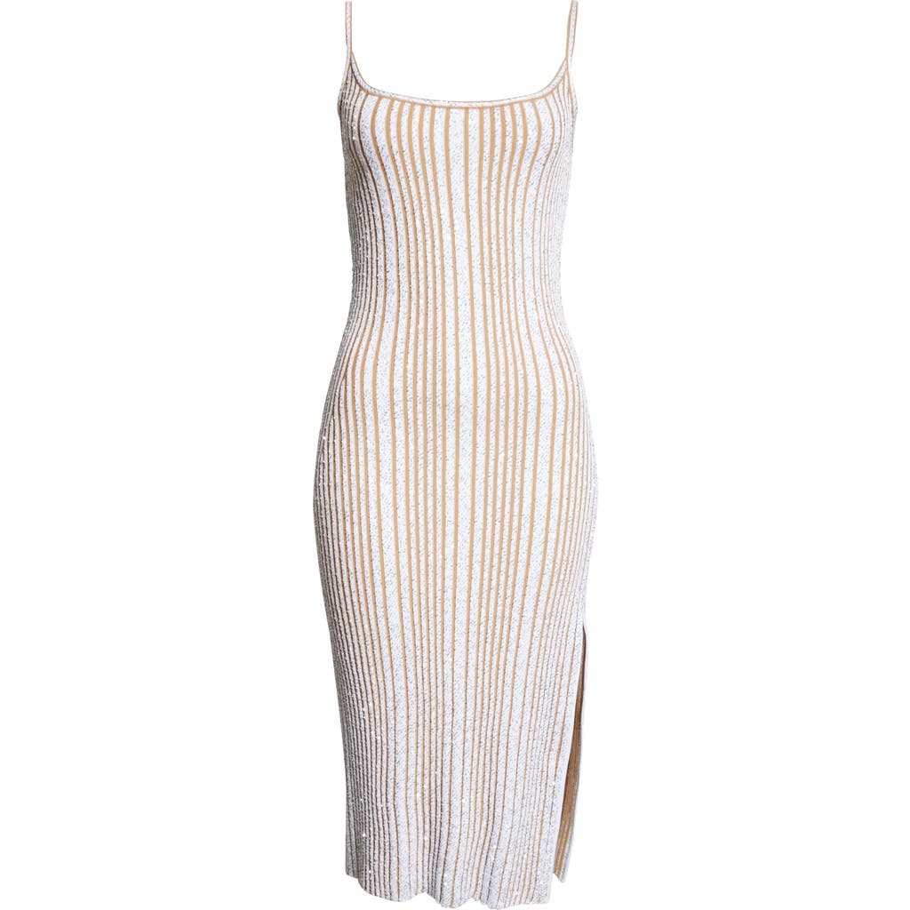 Missoni Sequin Rib Knit Body-con Sweater Dress In Multi