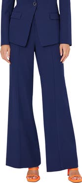 Milly Nash Wide Leg Cady Pants