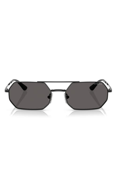 Vogue 55mm Irregular Sunglasses In Black