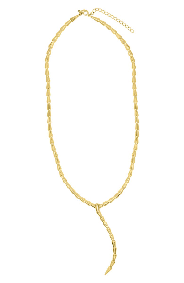 Adornia Lariat Necklace, Alternate, color, Gold