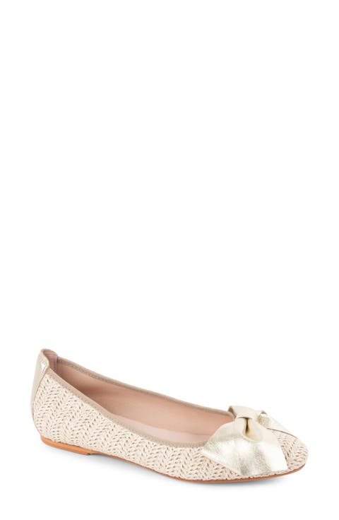 St. Tropez Bow Raffia Flat (Women)