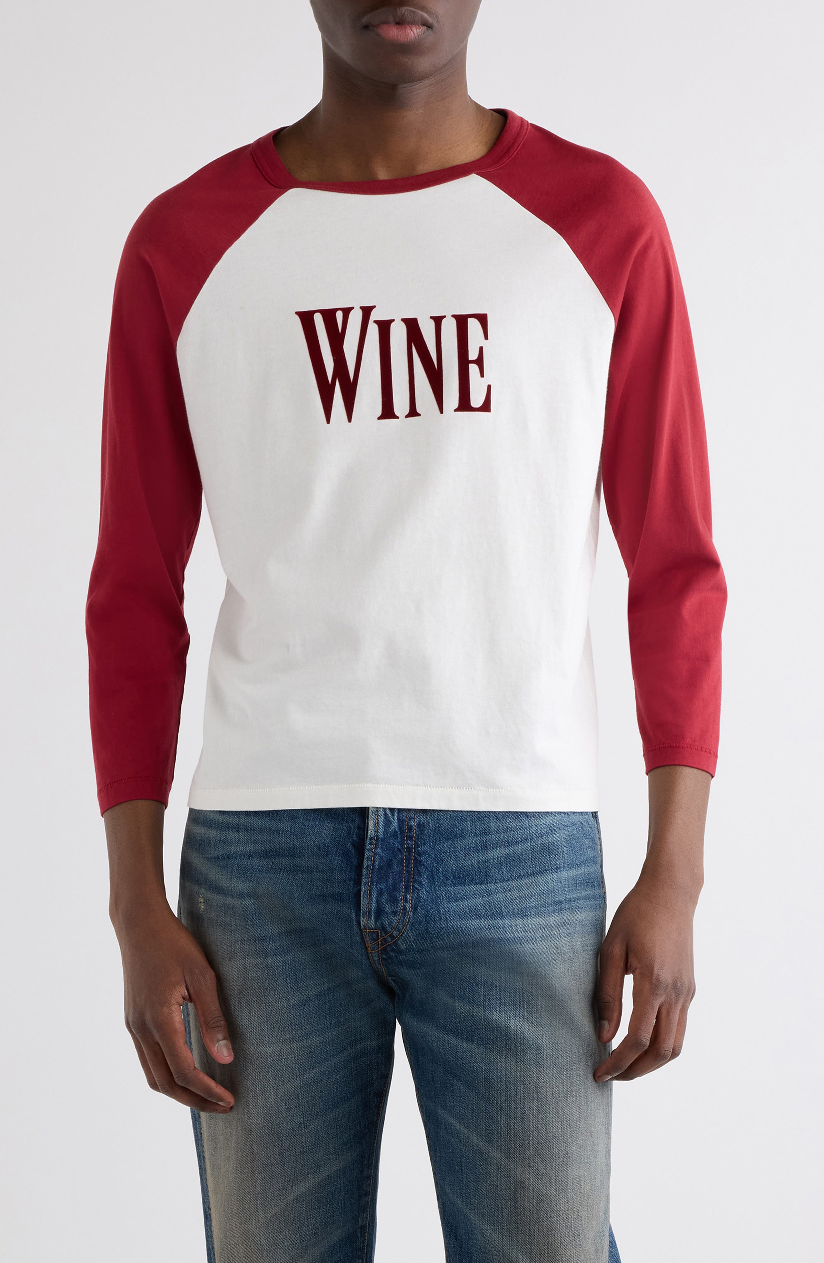 selected BURGUNDY/ WHITE