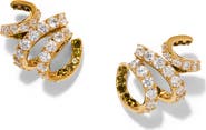 Nadri Bonne Anne Cubic Zirconia Ribbon Stud Earrings