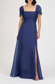 JS Collections Jane Ruched Bodice A-Line Gown