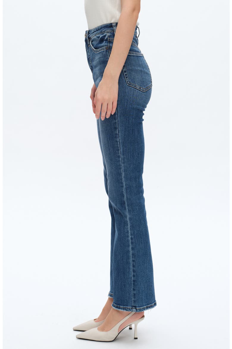 High Waist Bootcut Jeans, Alternate, color, MARINE