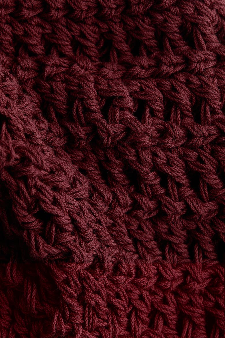 Crochet-look Top, Alternate, color, Dark rust red