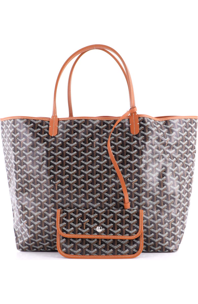 Pre-Owned Goyard Saint Louis Tote Coated Canvas GM, Alternate, color, Brown