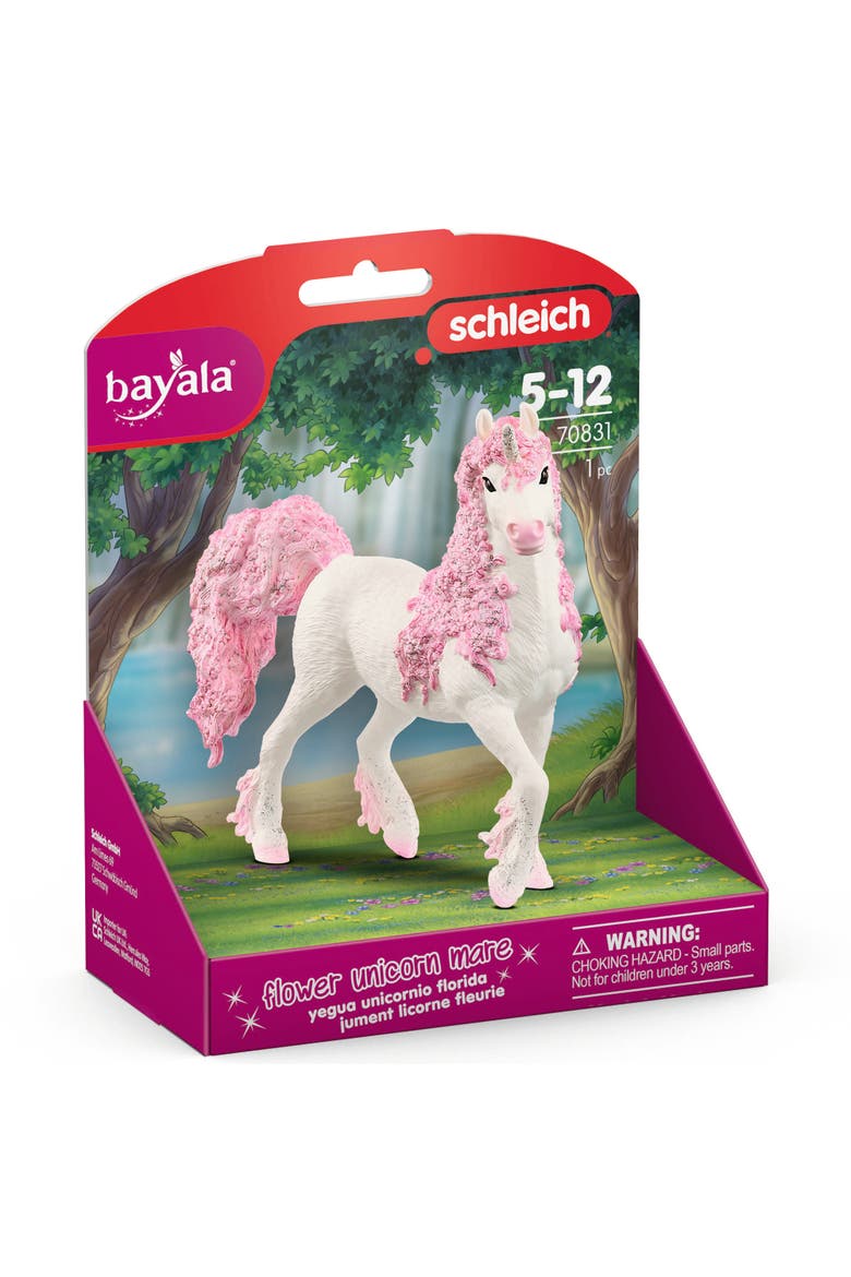 Bayala Flower Unicorn Mare 5.5 Inch Figurine, Alternate, color, Multicolored