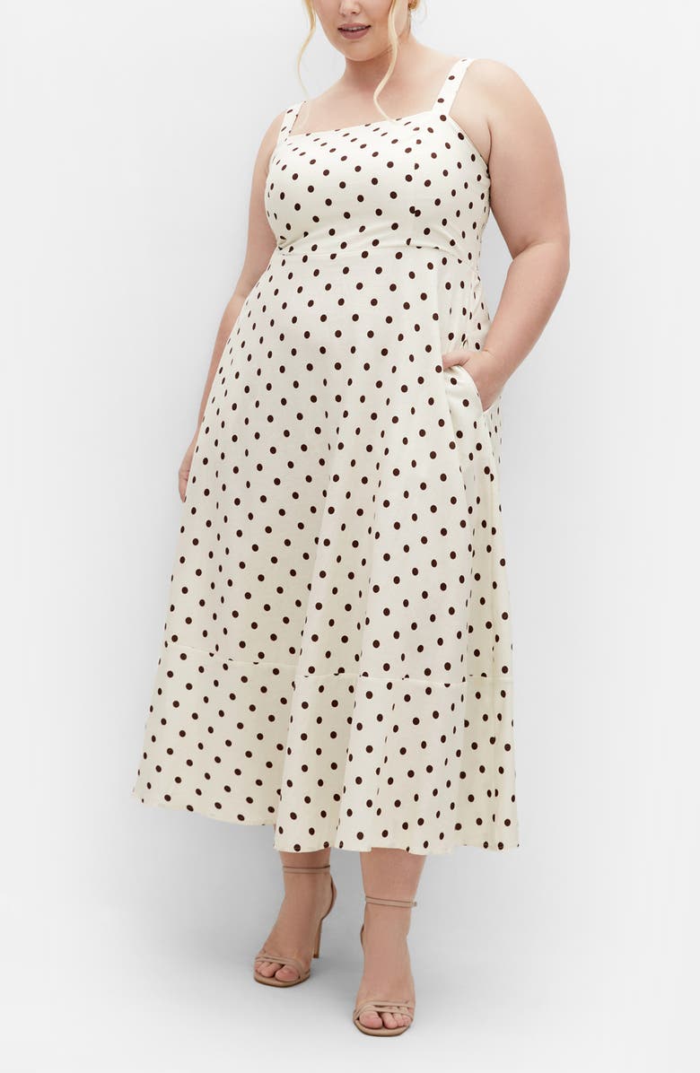 City Chic Collins Print Maxi Dress, Alternate, color, 