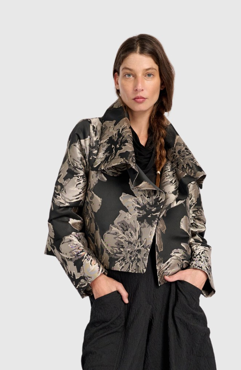 Alembika Nightfall Moto Jacket, Main, color, Floral