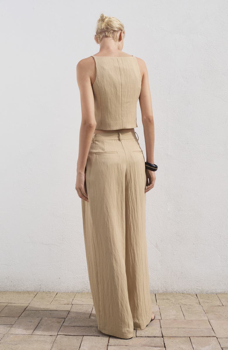 MANGO Straight Leg Suit Pants, Alternate, color, Beige