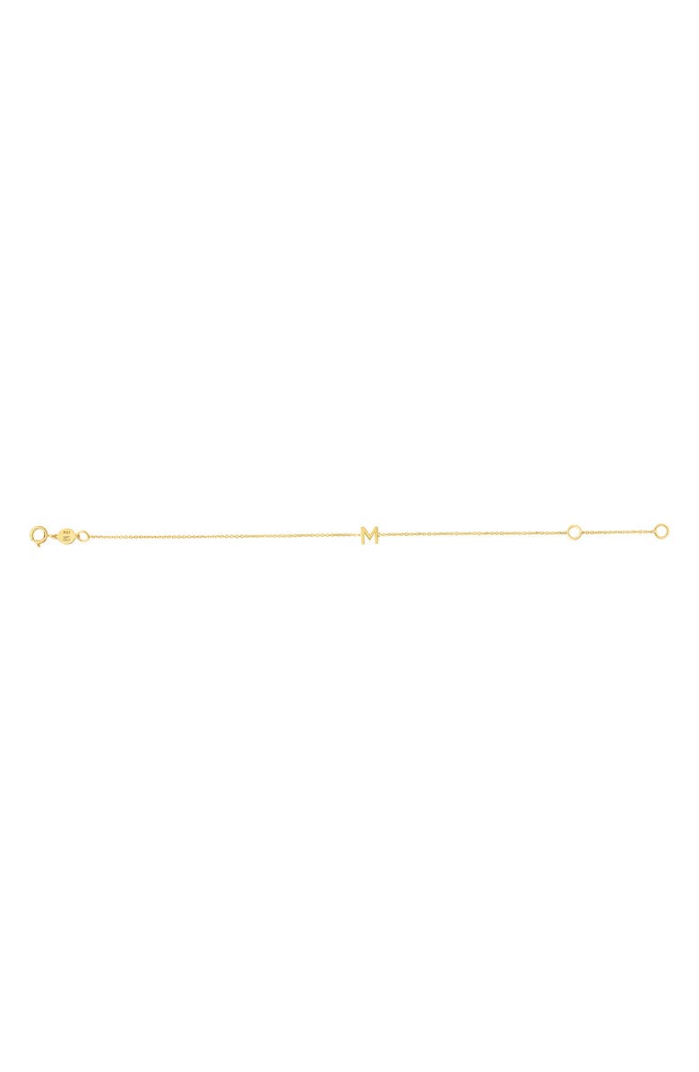 KARAT RUSH 14K Gold Initial M Bracelet, Main, color,