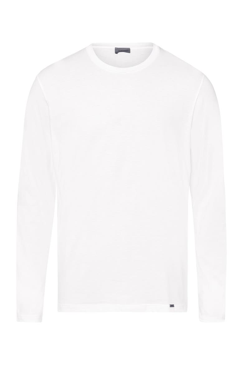 Living Cotton Crew Neck Top, Main, color, White