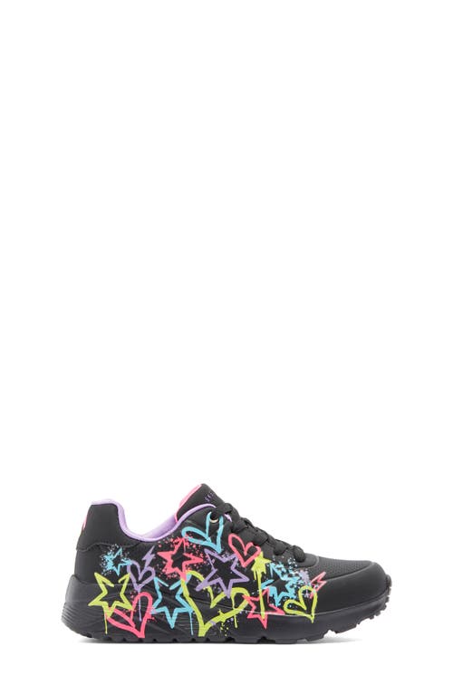 Skechers Kids' Uno Lite Sneaker In Black/multi