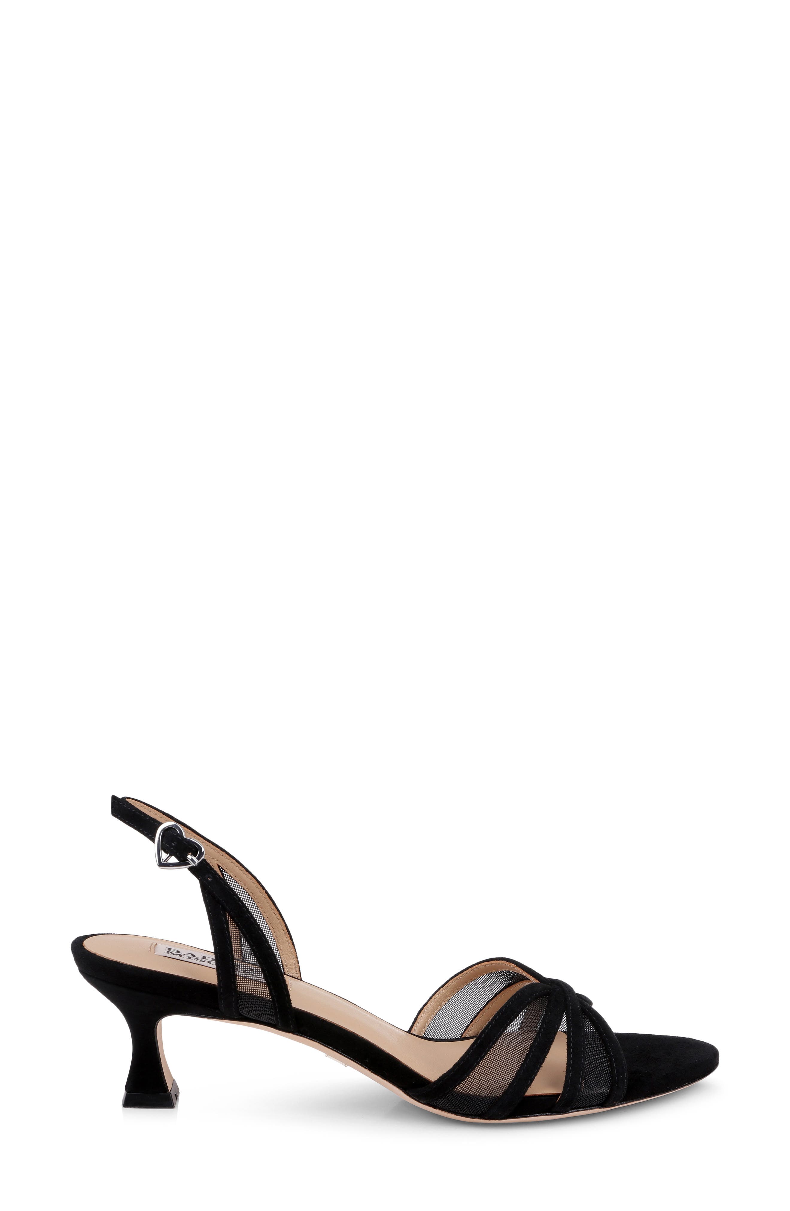 Badgley Mischka Collection Yoana Sandal, Alternate, color, Black Suede