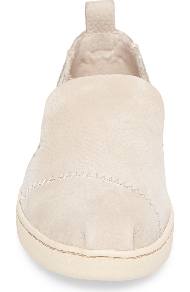 TOMS Deconstructed Alpargata Slip-On, Alternate, color, Birch Nubuck Leather