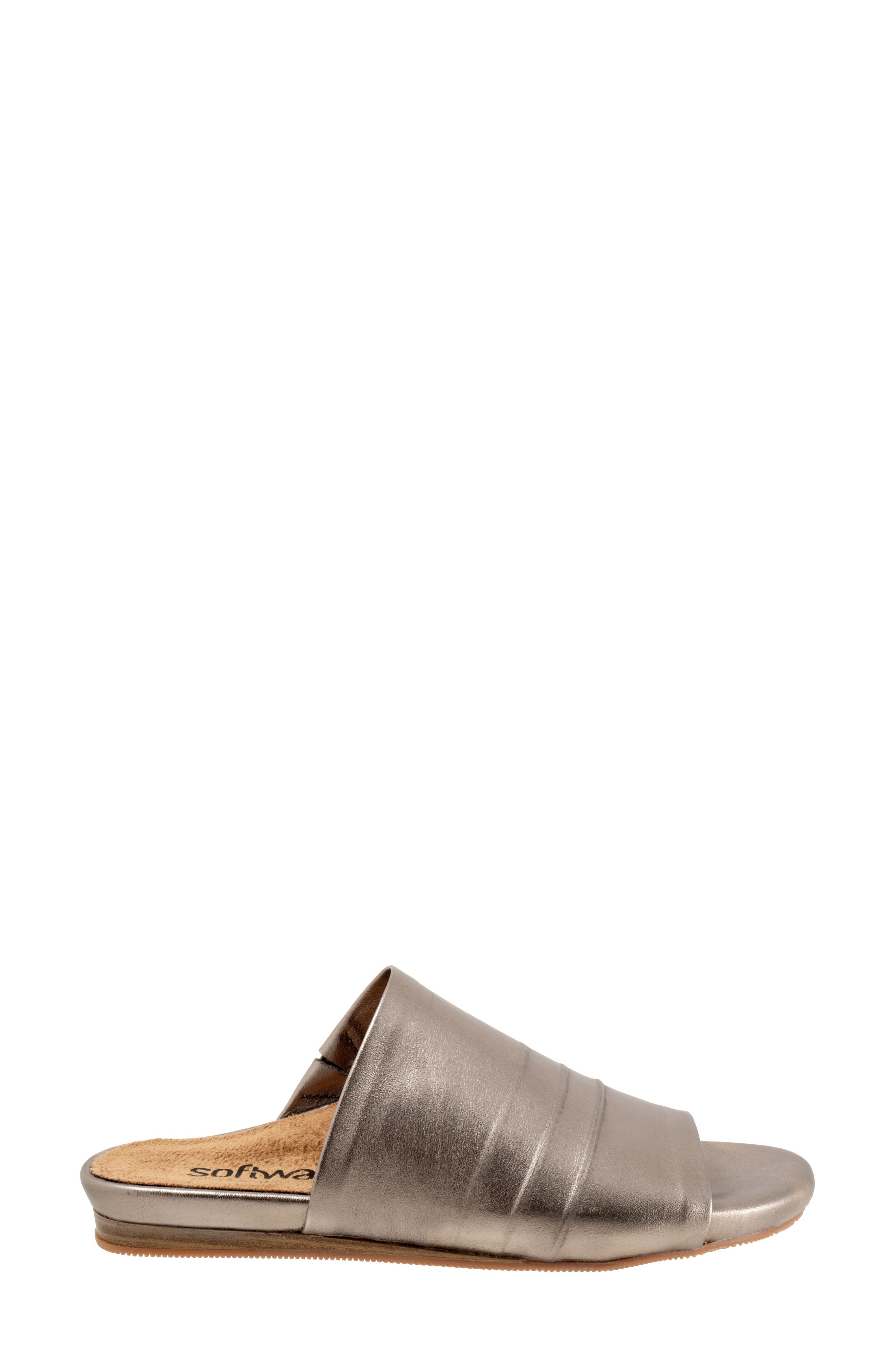 Camano Slide Sandal, Alternate, color, PEWTER