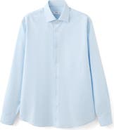 MANGO Slim Fit Stripe Cotton Button-Up Shirt