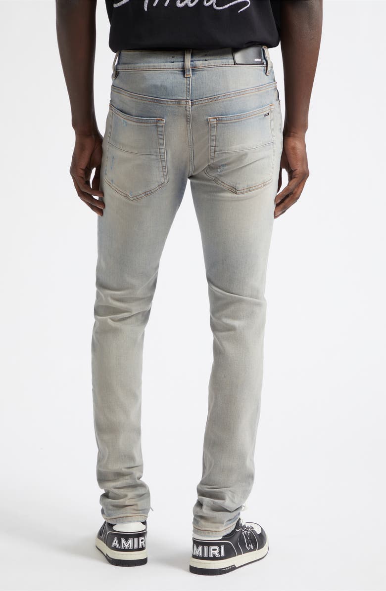 AMIRI Straight Leg Stack Jeans, Alternate, color, Antique Indigo