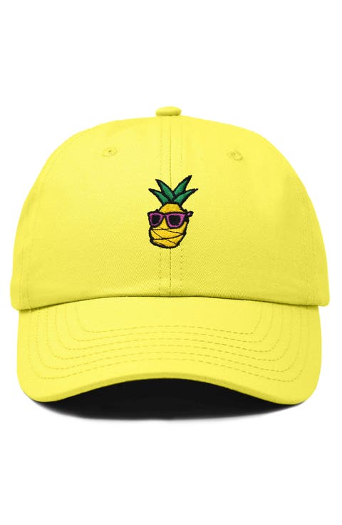 Pineapple Embroidered Dad Hat