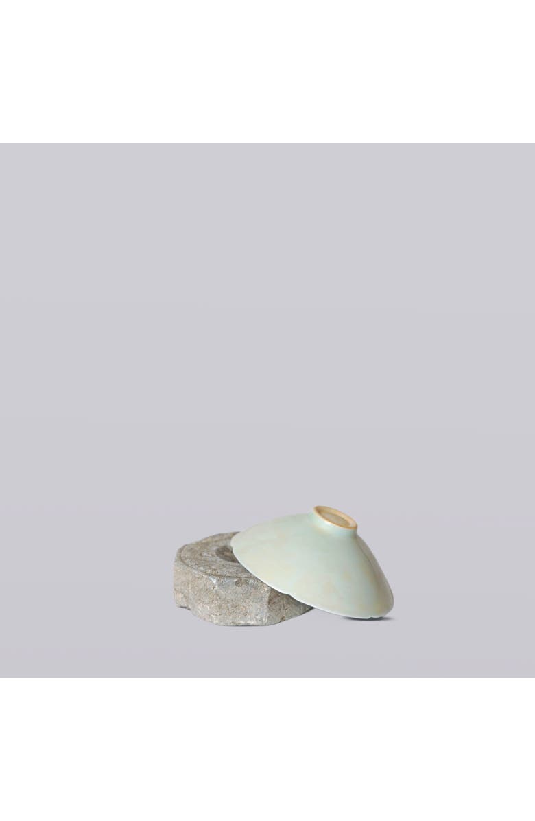 Cobalt Guild Porcelain Small Lotus Conical Bowl, Alternate, color, Green