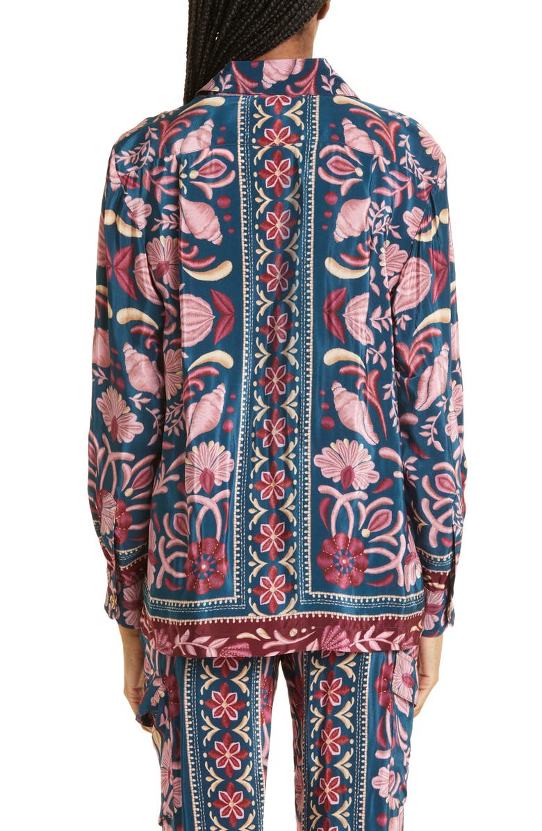 FARM Rio Shell Print Blouse, Alternate, color,