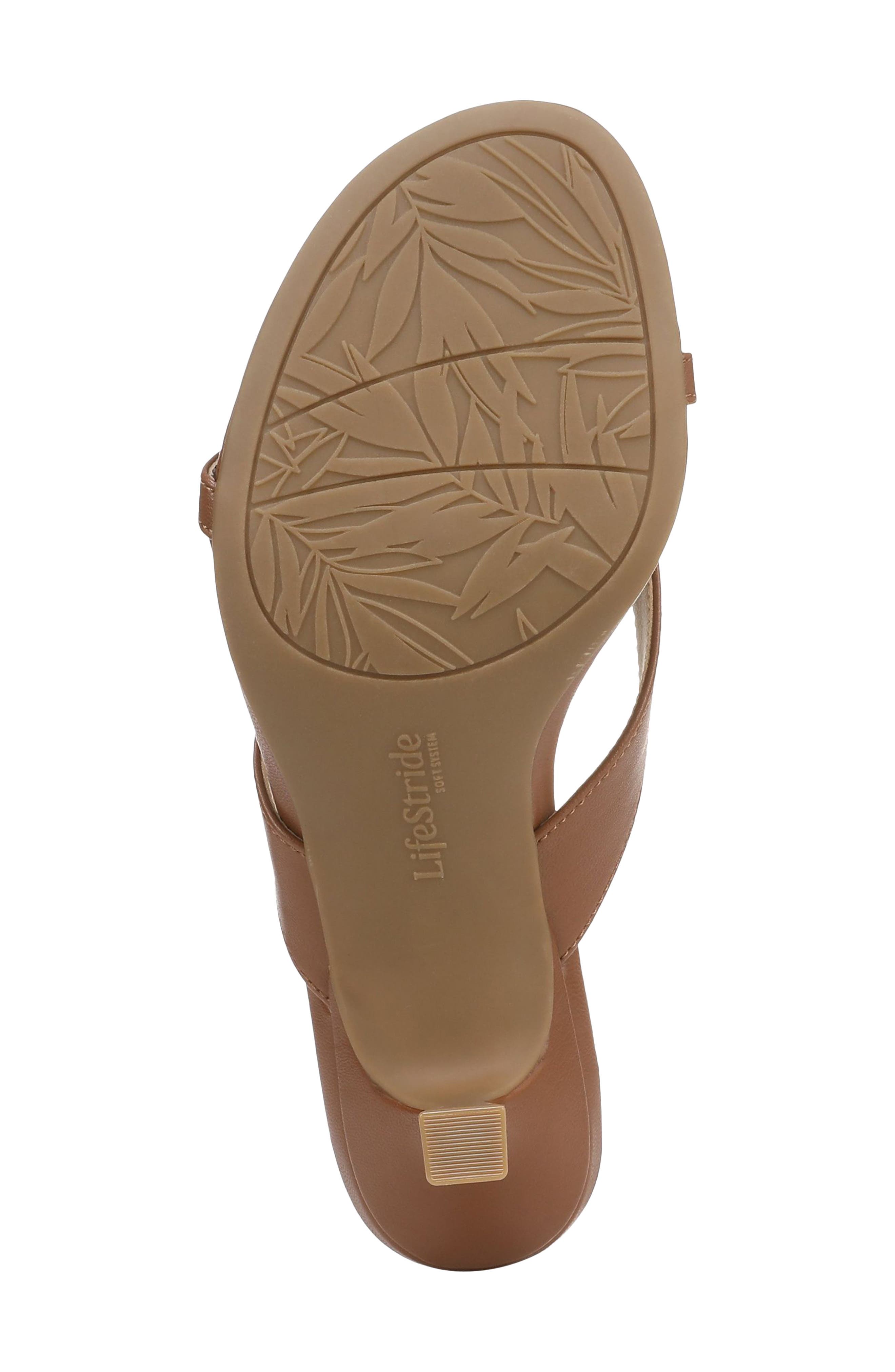 Navine Kitten Heel Flip Flop, Alternate, color, CARAMEL