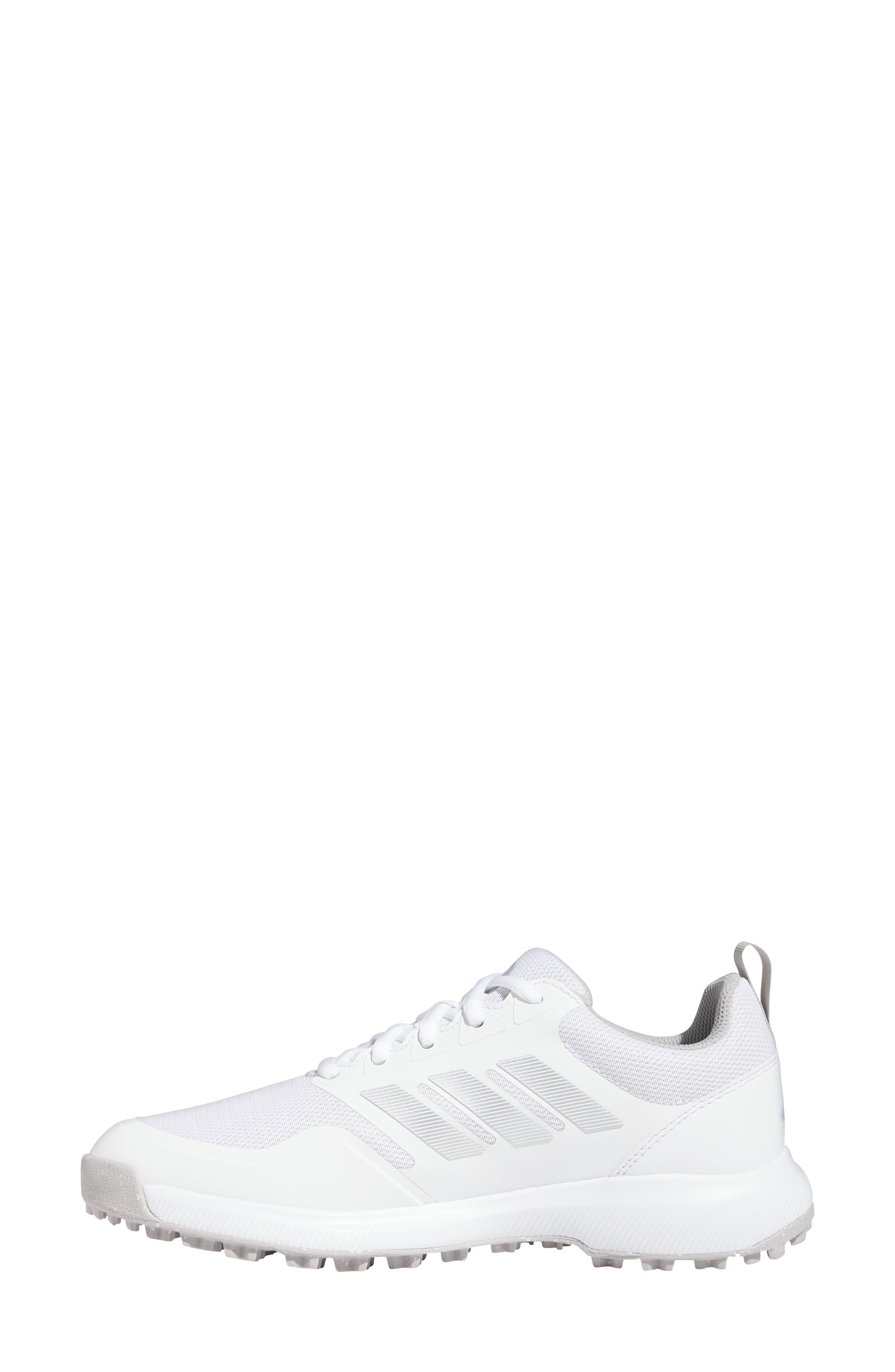 adidas Tech Response 3.0 Water Resistant Golf Shoe, Alternate, color, White/ Grey/ Silver Metallic