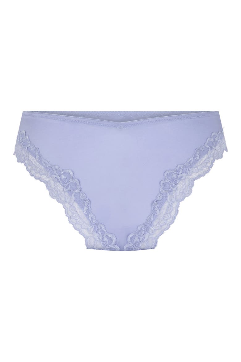 Lace & Shine Brazilian Panties, Alternate, color, BABY LAVENDER