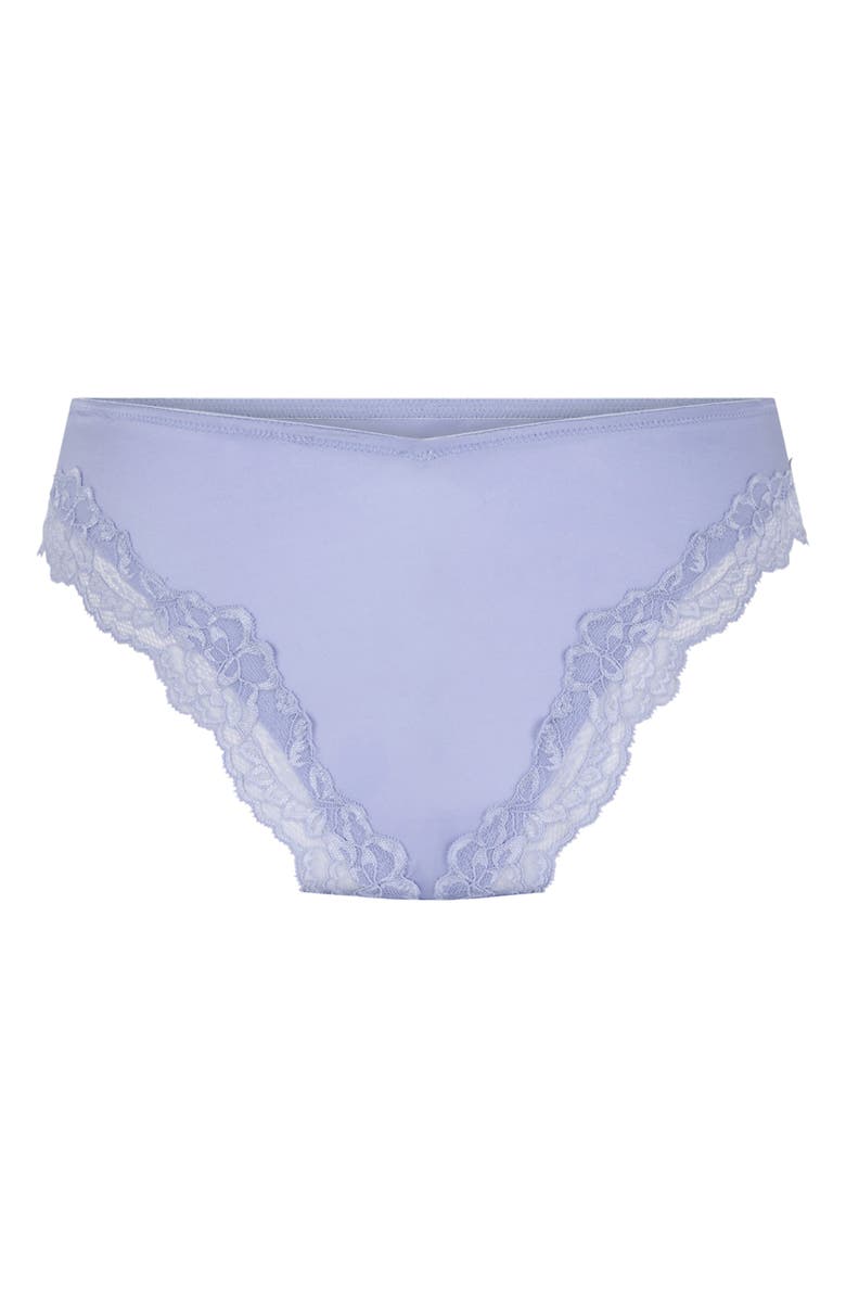 Hunkemöller Lace & Shine Brazilian Panties, Alternate, color, Baby Lavender