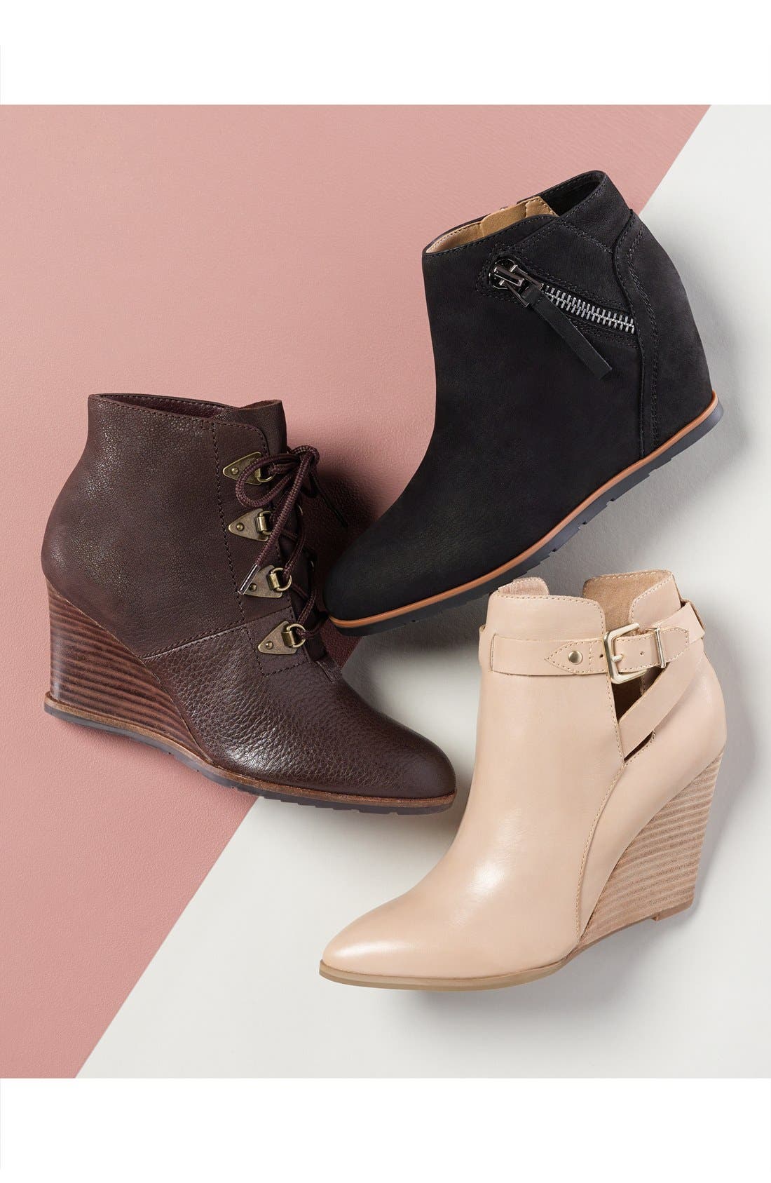 Franco Sarto 'Derby' Wedge Bootie, Alternate, color, 