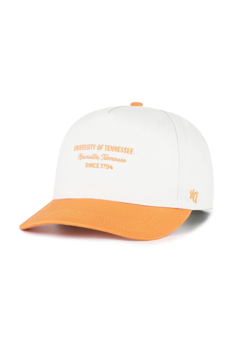 Men's '47 White Tennessee Volunteers Contemporary Basics Two-Tone Hitch Adjustable Hat, Main, color, White
