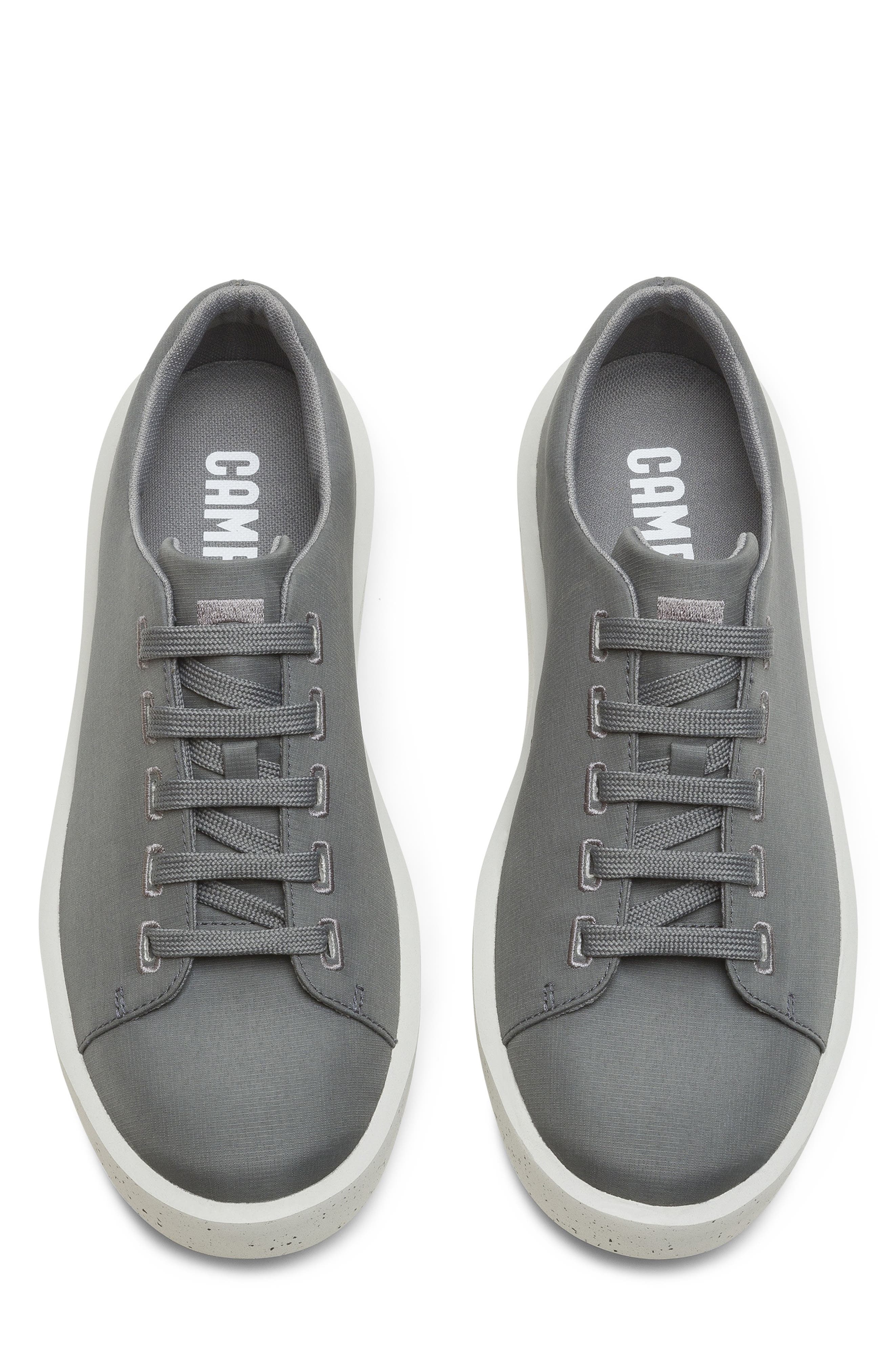Courb Leather Sneaker, Alternate, color, MEDIUM GRAY