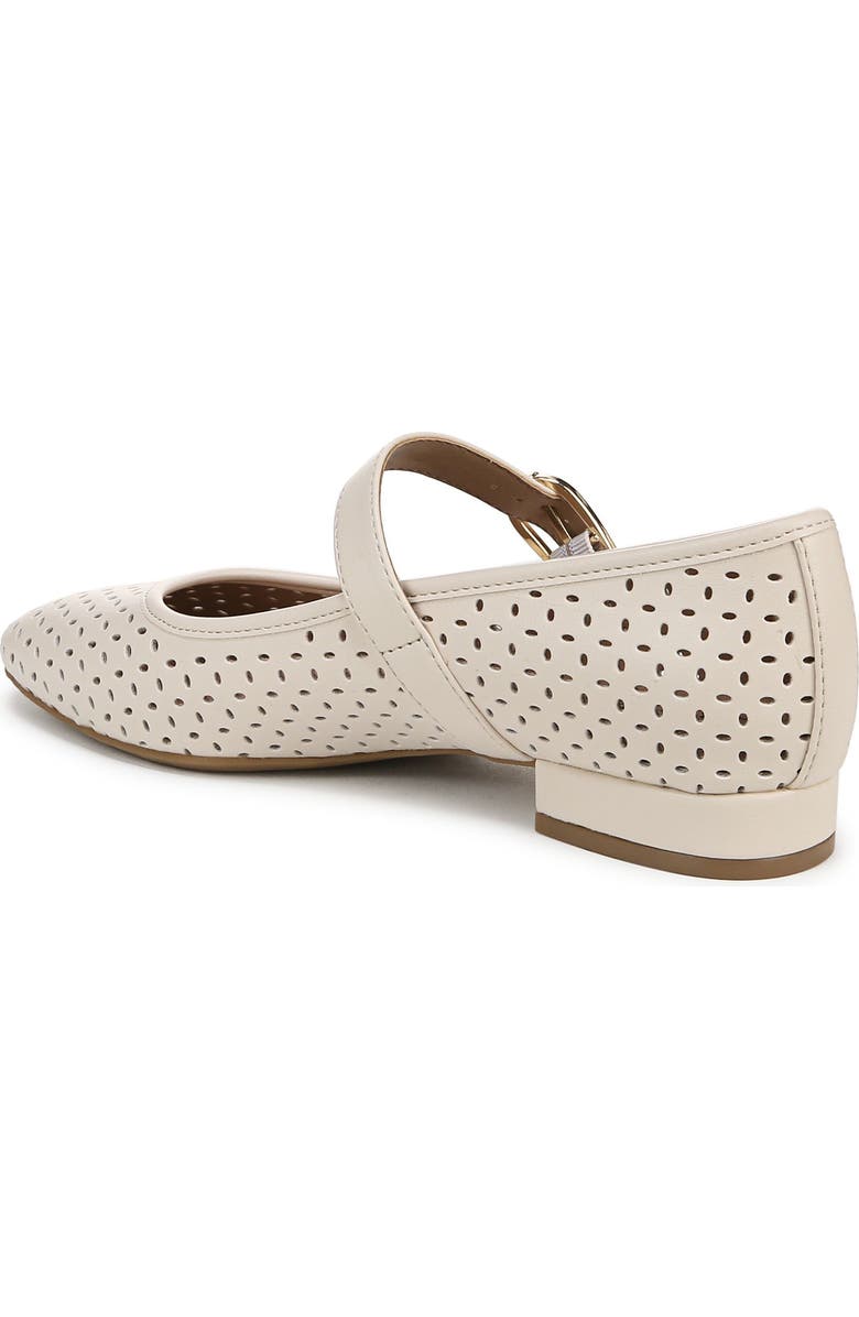 LifeStride Cameom Perforated Ballet Flat, Alternate, color, Cream