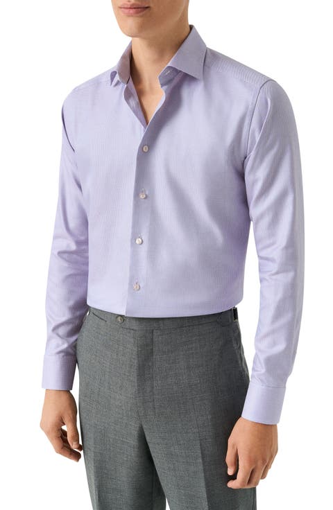 Slim Fit Semi Solid Dress Shirt