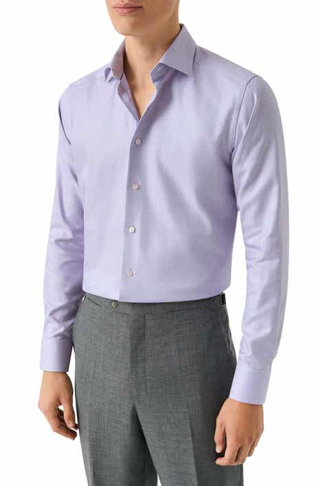 Slim Fit Semi Solid Dress Shirt