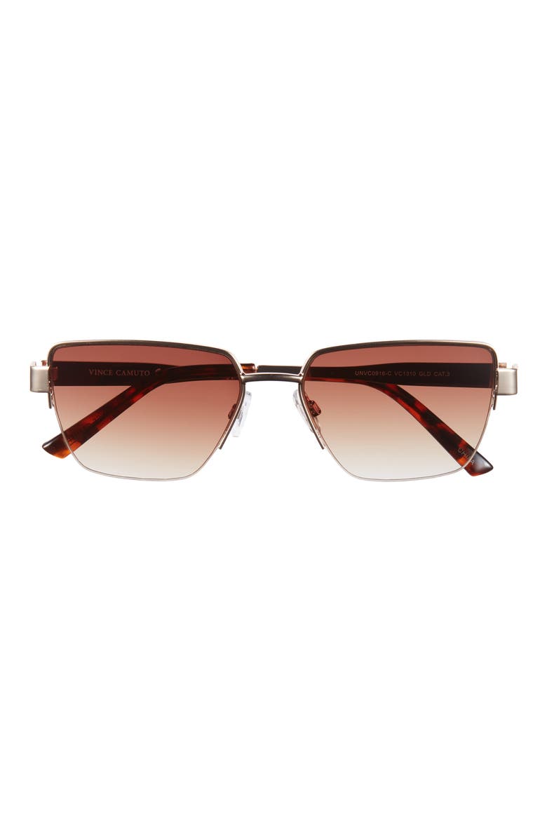 Gradient Square Sunglasses, Main, color, GOLD